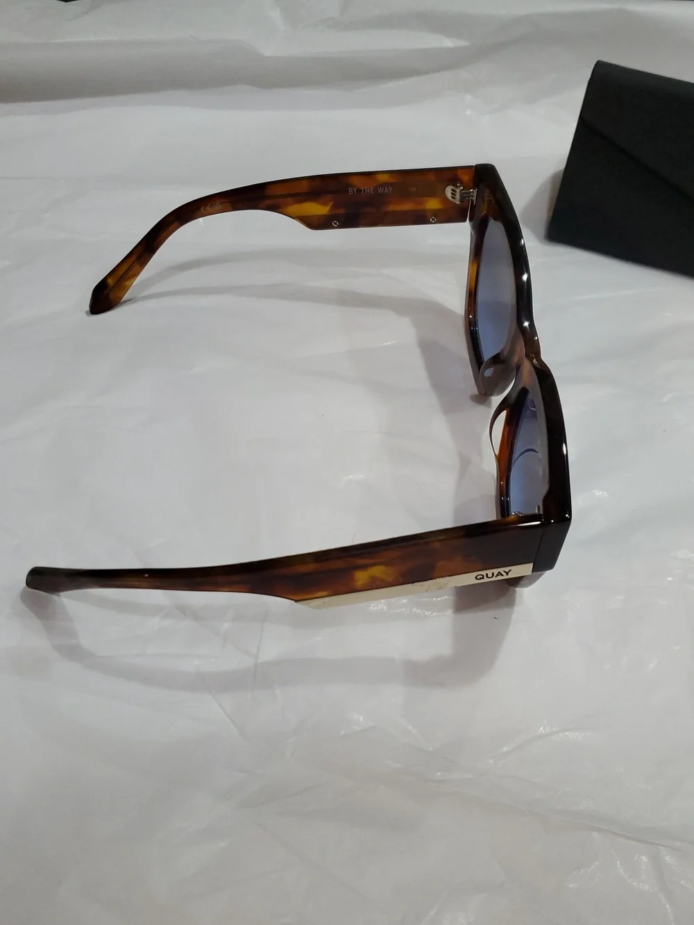 Quay Australia By The Way brown tortoiseshell fade lenses Oversized Sunglasses